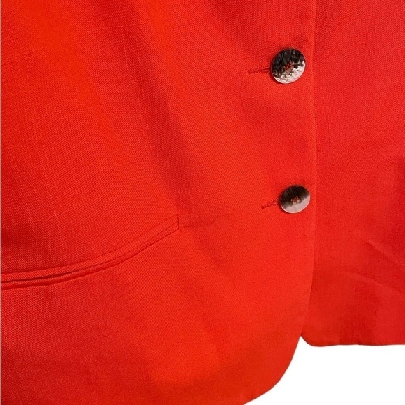 Vintage Requirements Orange Padded Sleeve Jacket Size 18 - Picture 3 of 7